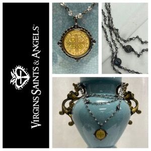 Gorgeous Virgins Saints & Angels Magdalena Bead Necklace and San Benito Pendant
